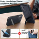 For Samsung Galaxy S24+ 5G Retro Leather Invisible Stand MagSafe Phone Case(Black)