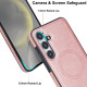 For Samsung Galaxy S24+ 5G Retro Leather Invisible Stand MagSafe Phone Case(Rose Gold)