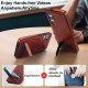 For Samsung Galaxy S24+ 5G Retro Leather Invisible Stand MagSafe Phone Case(Brown)