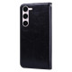 For Samsung Galaxy S24+ Oil Wax Texture Shockproof Flip Leather Phone Case(Black)