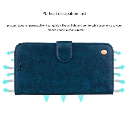 For Samsung Galaxy S24+ Oil Wax Texture Shockproof Flip Leather Phone Case(Black)