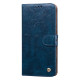 For Samsung Galaxy S24+ Oil Wax Texture Shockproof Flip Leather Phone Case(Blue)