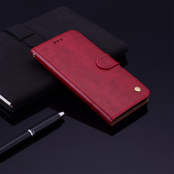 For Samsung Galaxy S24+ Oil Wax Texture Shockproof Flip Leather Phone Case(Red)