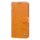 For Samsung Galaxy S24+ Oil Wax Texture Shockproof Flip Leather Phone Case(Yellow)
