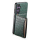For Samsung Galaxy S24+ 5G Crocodile Texture Card Bag Design Full Coverage Phone Case(Green)
