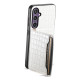 For Samsung Galaxy S24+ 5G Crocodile Texture Card Bag Design Full Coverage Phone Case(White)