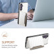 For Samsung Galaxy S24+ 5G Crocodile Texture Card Bag Design Full Coverage Phone Case(White)