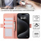 For Samsung Galaxy S23 5G ABEEL Frosted Magnetic RFID Leather Phone Case(Pink)