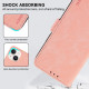 For Samsung Galaxy S23 5G ABEEL Frosted Magnetic RFID Leather Phone Case(Pink)