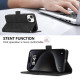 For Samsung Galaxy S24+ 5G ABEEL Frosted Magnetic RFID Leather Phone Case(Black)