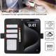 For Samsung Galaxy S24+ 5G ABEEL Frosted Magnetic RFID Leather Phone Case(Black)