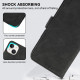 For Samsung Galaxy S24+ 5G ABEEL Frosted Magnetic RFID Leather Phone Case(Black)