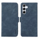 For Samsung Galaxy S24+ 5G ABEEL Frosted Magnetic RFID Leather Phone Case(Blue)