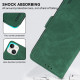 For Samsung Galaxy S24+ 5G ABEEL Frosted Magnetic RFID Leather Phone Case(Green)
