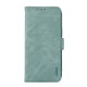 For Samsung Galaxy S24+ 5G ABEEL Frosted Magnetic RFID Leather Phone Case(Cyan)