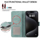 For Samsung Galaxy S24+ 5G ABEEL Frosted Magnetic RFID Leather Phone Case(Cyan)