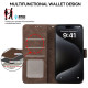 For Samsung Galaxy S24+ 5G ABEEL Frosted Magnetic RFID Leather Phone Case(Brown)