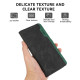 For Samsung Galaxy S23 5G ABEEL Color Block Magnetic RFID Leather Phone Case(Black-Green)