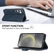 For Samsung Galaxy S23 5G ABEEL Color Block Magnetic RFID Leather Phone Case(Blue-Brown)