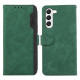 For Samsung Galaxy S23 5G ABEEL Color Block Magnetic RFID Leather Phone Case(Green-Black)