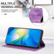 For Samsung Galaxy S24+ 5G Retro Elephant Embossed Leather Phone Case(Purple)