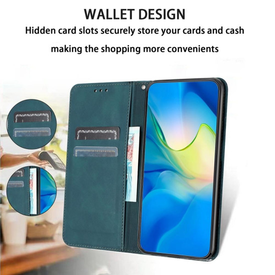 For Samsung Galaxy S24+ 5G Retro Elephant Embossed Leather Phone Case(Green)
