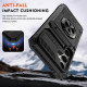 For Samsung Galaxy S24+ 5G TPU+PC Shockproof Card Phone Case with Metal Ring Holder(Black)
