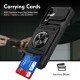 For Samsung Galaxy S24+ 5G TPU+PC Shockproof Card Phone Case with Metal Ring Holder(Black)