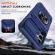 For Samsung Galaxy S24+ 5G TPU+PC Shockproof Card Phone Case with Metal Ring Holder(Blue)