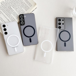 For Samsung Galaxy S24+ 5G Ultra-thin MagSafe Frosted PC Phone Case(Transparent)