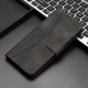 For Samsung Galaxy S24+ 5G Triangle Solid Color Leather Phone Case(Black)