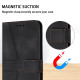 For Samsung Galaxy S24+ 5G Triangle Solid Color Leather Phone Case(Black)