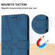 For Samsung Galaxy S24+ 5G Triangle Solid Color Leather Phone Case(Blue)