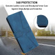 For Samsung Galaxy S24+ 5G Triangle Solid Color Leather Phone Case(Blue)