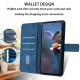 For Samsung Galaxy S24+ 5G Triangle Solid Color Leather Phone Case(Blue)