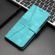 For Samsung Galaxy S24+ 5G Triangle Solid Color Leather Phone Case(Green)