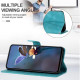 For Samsung Galaxy S24+ 5G Triangle Solid Color Leather Phone Case(Green)