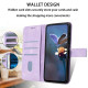 For Samsung Galaxy S24+ 5G Triangle Solid Color Leather Phone Case(Purple)