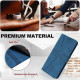For Samsung Galaxy S23+ 5G Triangle Solid Color Leather Phone Case(Blue)