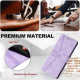 For Samsung Galaxy S23+ 5G Triangle Solid Color Leather Phone Case(Purple)