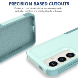 For Samsung Galaxy S24+ 5G 2 in 1 PC + TPU Phone Case(Light Green)