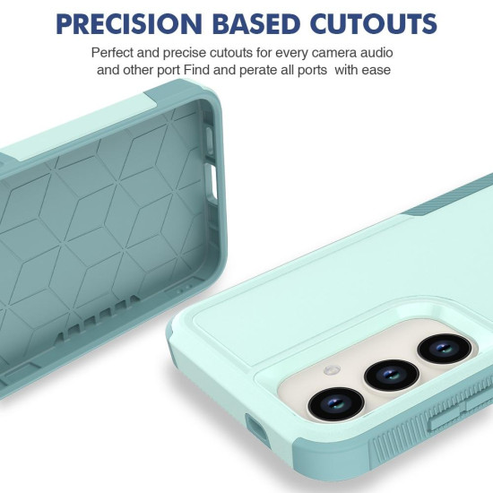For Samsung Galaxy S24+ 5G 2 in 1 PC + TPU Phone Case(Light Green)