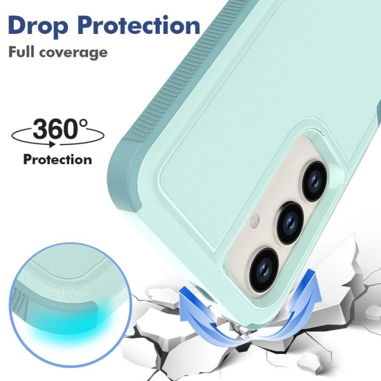 For Samsung Galaxy S24+ 5G 2 in 1 PC + TPU Phone Case(Light Green)