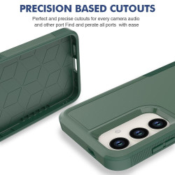 For Samsung Galaxy S24+ 5G 2 in 1 PC + TPU Phone Case(Dark Green)