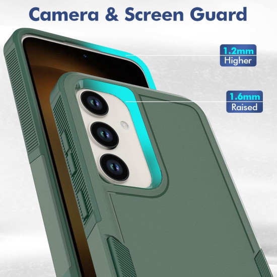 For Samsung Galaxy S24+ 5G 2 in 1 PC + TPU Phone Case(Dark Green)