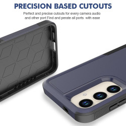 For Samsung Galaxy S24+ 5G 2 in 1 PC + TPU Phone Case(Dark Blue)