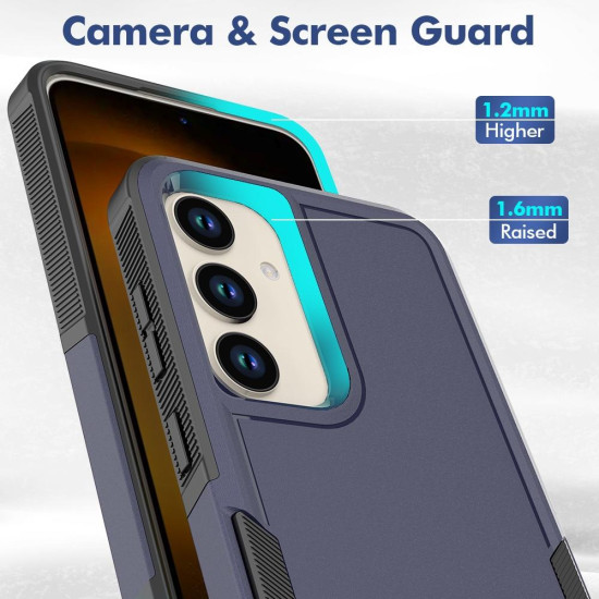 For Samsung Galaxy S24+ 5G 2 in 1 PC + TPU Phone Case(Dark Blue)