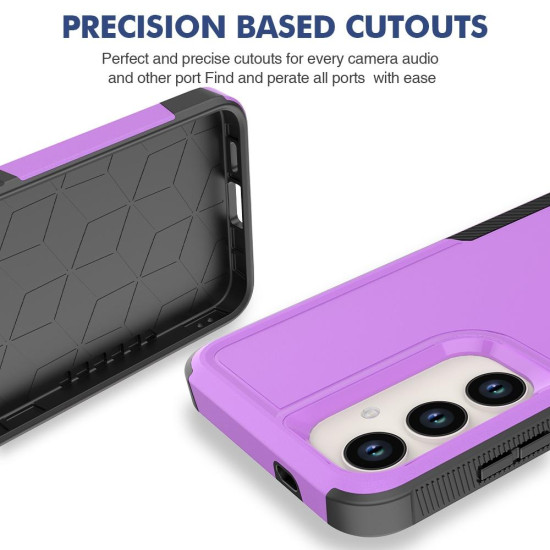 For Samsung Galaxy S24+ 5G 2 in 1 PC + TPU Phone Case(Purple)