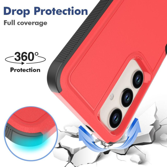 For Samsung Galaxy S24+ 5G 2 in 1 PC + TPU Phone Case(Red)