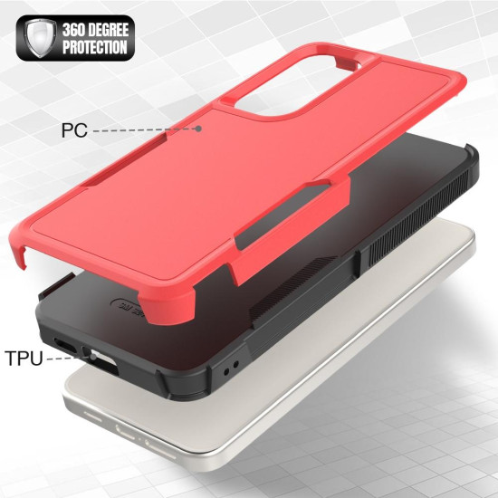 For Samsung Galaxy S24+ 5G 2 in 1 PC + TPU Phone Case(Red)